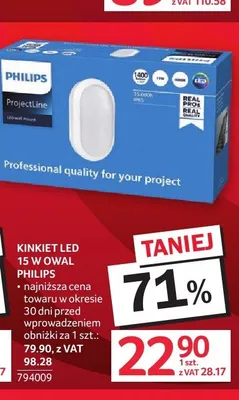 Kinkiet LED Philips owal promocja w Selgros