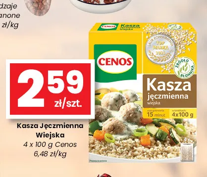 Kasza jęczmienna wiejska Cenos promocja w emma MARKET