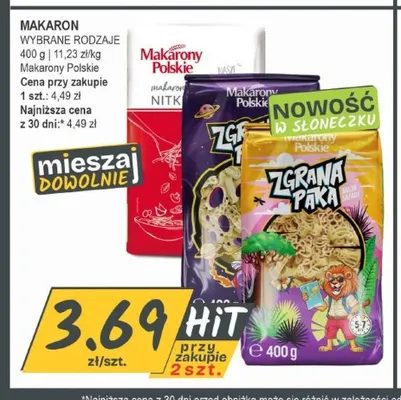Makaron przepiórka 12 jajeczna krajaneczka Makarony polskie promocja w Słoneczko