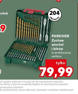 Zestaw wierteł i bitów Parkside promocja w Kaufland