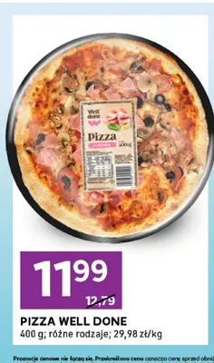 Pizza z szynką Well Done promocja w Stokrotka