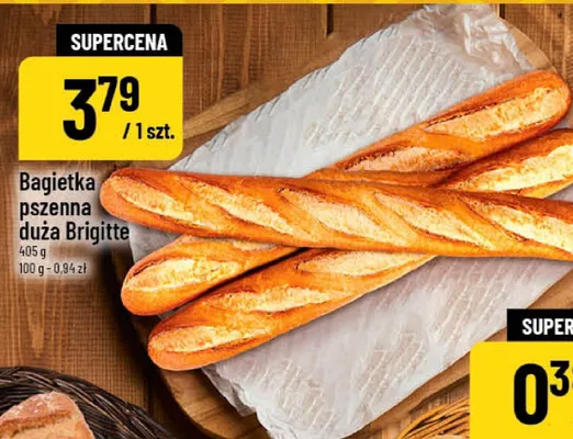 Bagietka pszenna duża Brigitte promocja w POLOmarket