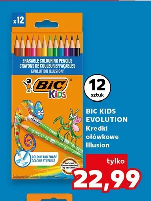Kredki ołówkowe BIC Kids Evolution Illusion 12-pak promocja w Kaufland