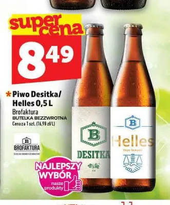 Piwo Brofaktura Helles promocja w TOPAZ