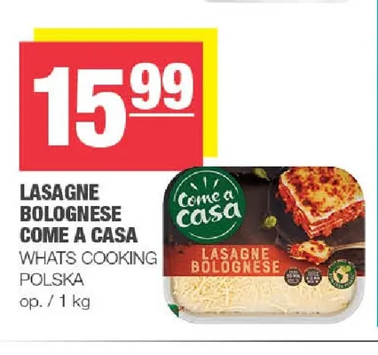 Lasagne Bolognese Come a Casa promocja w SPAR