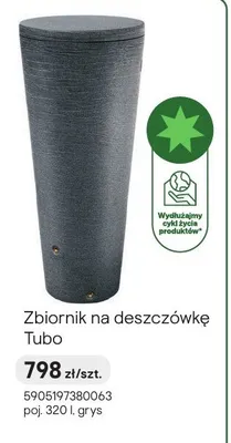 Zbiornik na deszczówkę Tubo promocja w Castorama