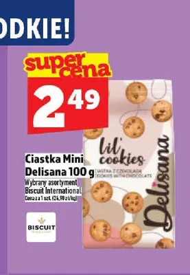 Ciastka Mini Delisana 100g promocja w TOPAZ