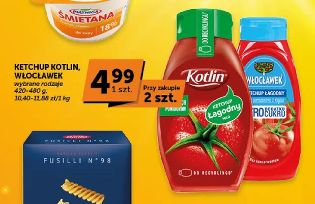 Ketchup łagodny Włocławek promocja w Groszek