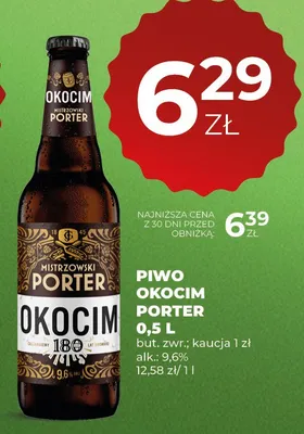 Piwo Okocim Porter promocja w Duży Ben