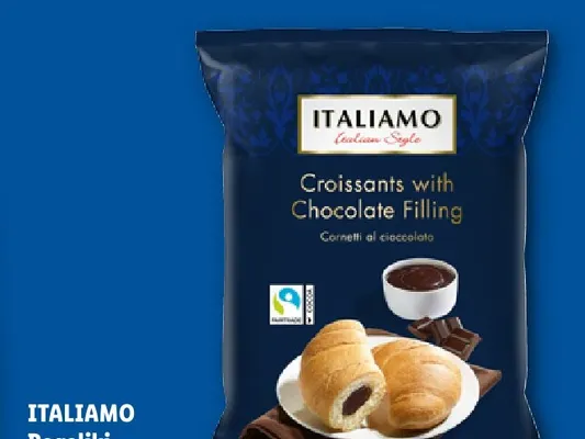 Rogaliki z nadzieniem czekoladowym Italiamo promocja w Lidl