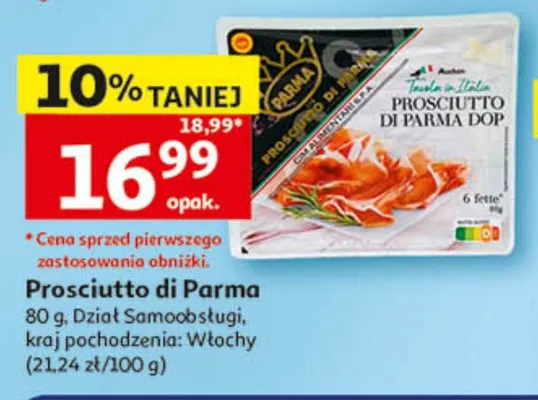 Prosciutto di Parma Auchan Tavola in Italia Włochy promocja w Auchan