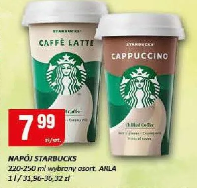 Napój Starbucks Caffè Latte promocja w Chorten