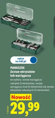 Zestaw wkrętaków lub wyciaczy promocja w Lidl