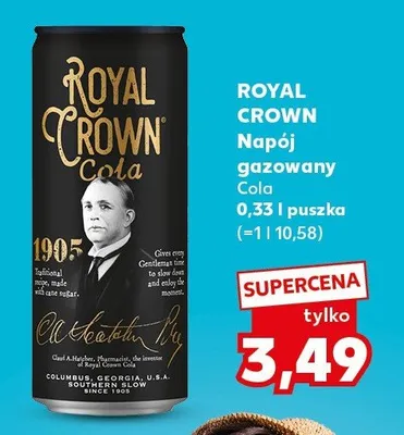 Napój gazowany Royal Crown Cola promocja w Kaufland