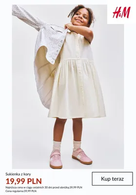 Sukienka z kory H&M promocja w H&M