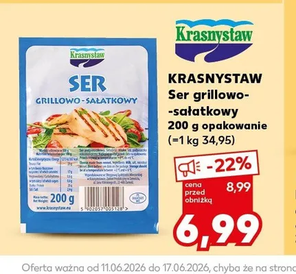 Ser grillowo-sałatkowy Krasnystaw promocja w Kaufland