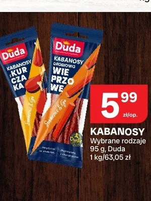 Kabanosy wieprzowe Duda promocja w Chorten
