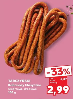Kabanosy klasyczne drobiowe promocja w Kaufland