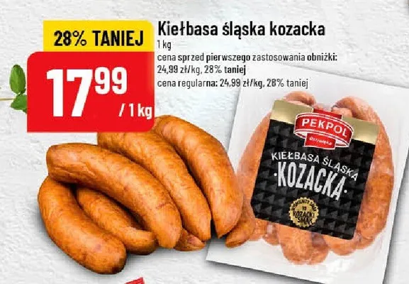 Kiełbasa śląska kozacka promocja w POLOmarket
