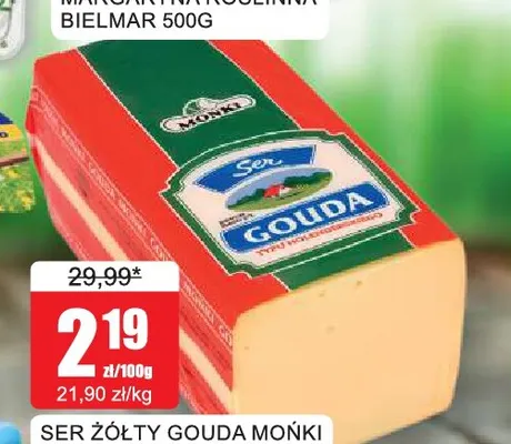Ser żółty Gouda Mońki promocja w Bingo