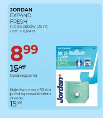 Nić do zębów Jordan Expand Fresh promocja w Drogerie Jawa