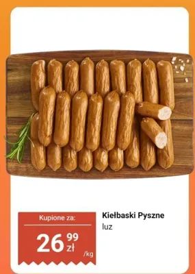 Kiełbaski pyszne luz Dino promocja w Dino