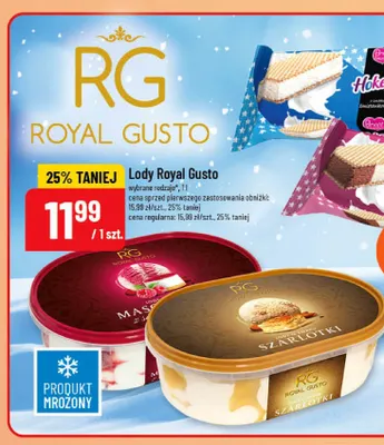 Lody o smaku szarlotki Royal Gusto promocja w POLOmarket