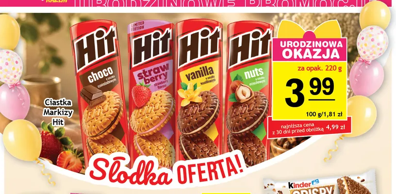 Ciastka markizy Hit vanilla promocja w Gram Market