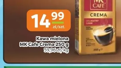 Kawa mielona MK Cafe Crema promocja w Gama