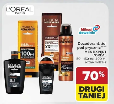 Żel pod prysznic L'Oreal Men Expert Carbon Protect promocja w Carrefour Market