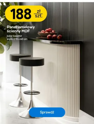 Panel lamelowy ścienny MDF kaszmir promocja w Castorama
