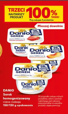 Serek homogenizowany waniliowy Danio promocja w Kaufland
