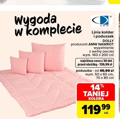 Kołdra Dolly AMW 160x200 cm promocja w Carrefour