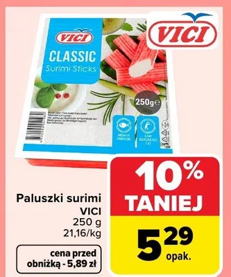 Paluszki surimi promocja w Carrefour Market