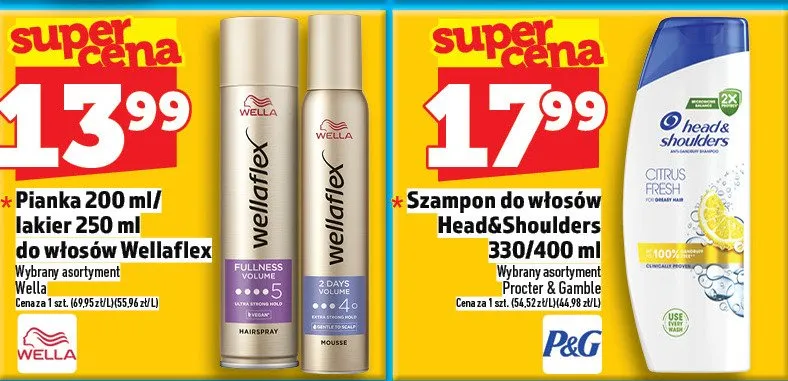 Pianka / lakier do włosów Wellaflex promocja w TOPAZ