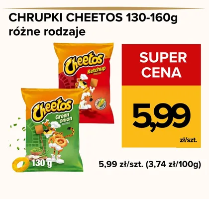 Chrupki Cheetos promocja w Supeco