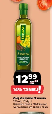 Olej Kujawski 3 ziarna promocja w Netto