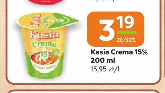Kasia Crema 15% promocja w Społem Częstochowa