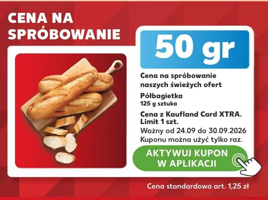 Półbagietka promocja w Kaufland