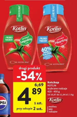 Ketchup wybrane rodzaje promocja w Intermarche