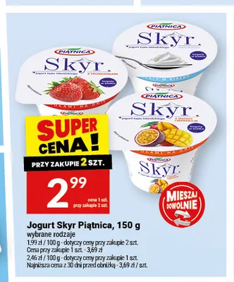 Jogurt Skyr Piątnica promocja w Twój Market