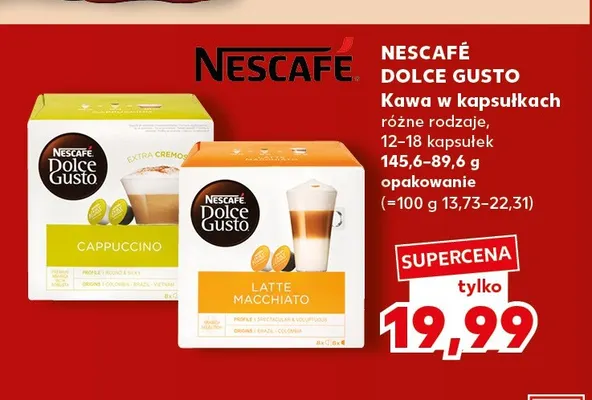 Kawa w kapsułkach Nescafé Dolce Gusto Latte Macchiato promocja w Kaufland