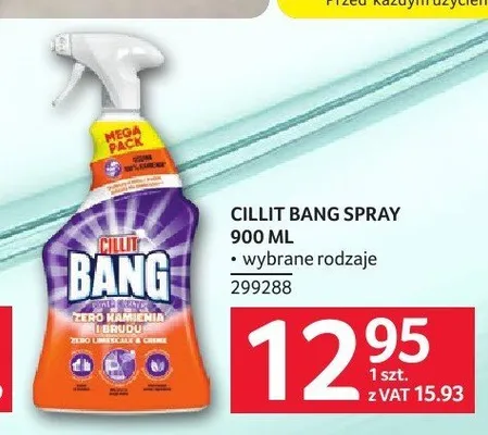 Spray czyszczący Cillit Bang promocja w Selgros