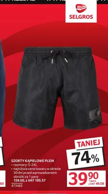 Szorty kąpielowe Plein promocja w Selgros