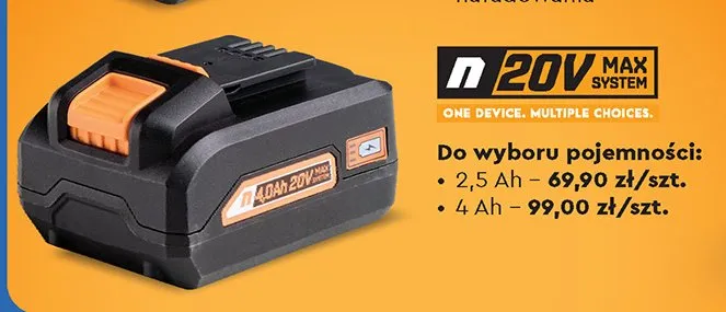 Akumulator litowo-jonowy NITEO 4Ah promocja w Biedronka