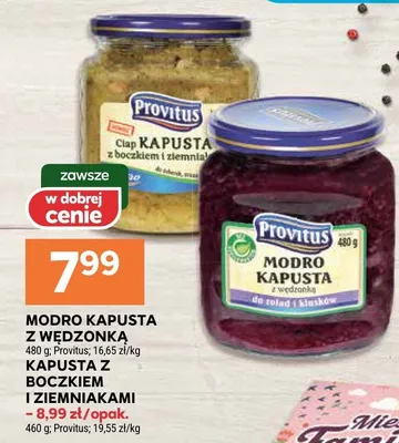 Modro kapusta z wędzónką promocja w Stokrotka