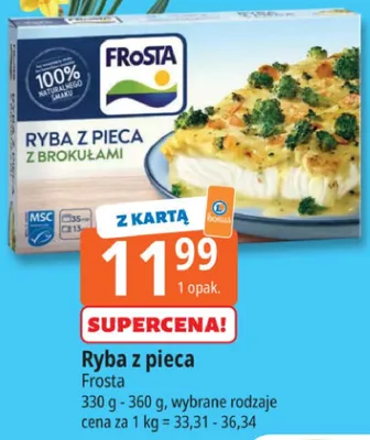 Ryba z pieca z brokułami promocja w Leclerc