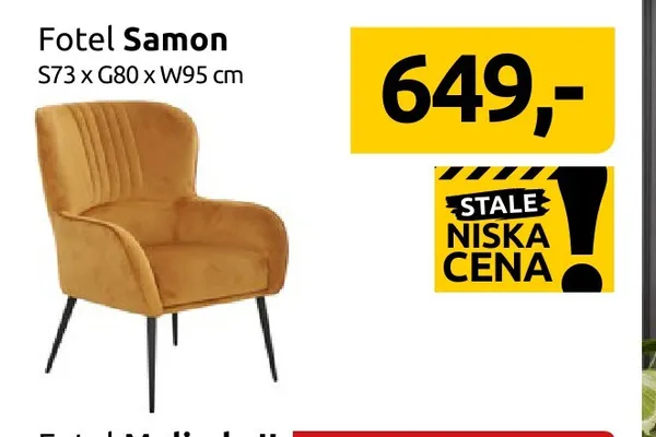 Fotel Samon promocja w Black Red White