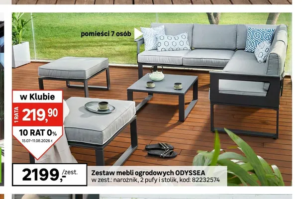Zestaw mebli ogrodowych ODYSSEA promocja w Leroy Merlin