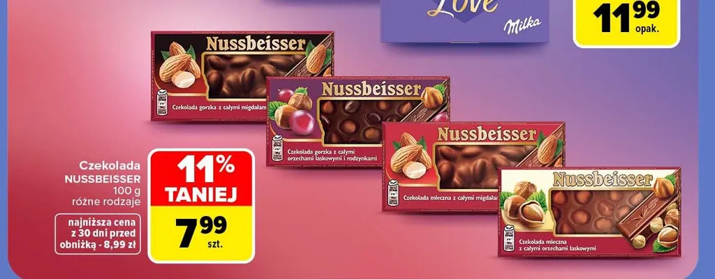 Czekolada Nussbeisser promocja w Carrefour